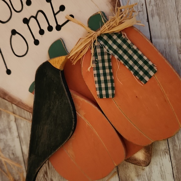 Wooden Plaque Fall Decor "Bless Our Home" - Picture 5 of 8